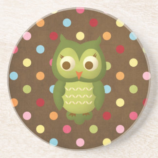 Glamorous Wise Owl Drink Coaster