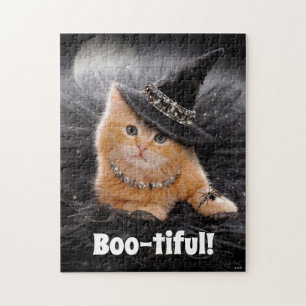 Glamorous Witch Kitten Jigsaw Puzzle