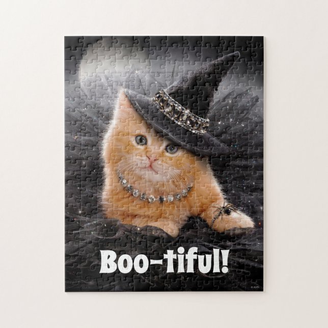 Glamorous Witch Kitten Jigsaw Puzzle (Vertical)