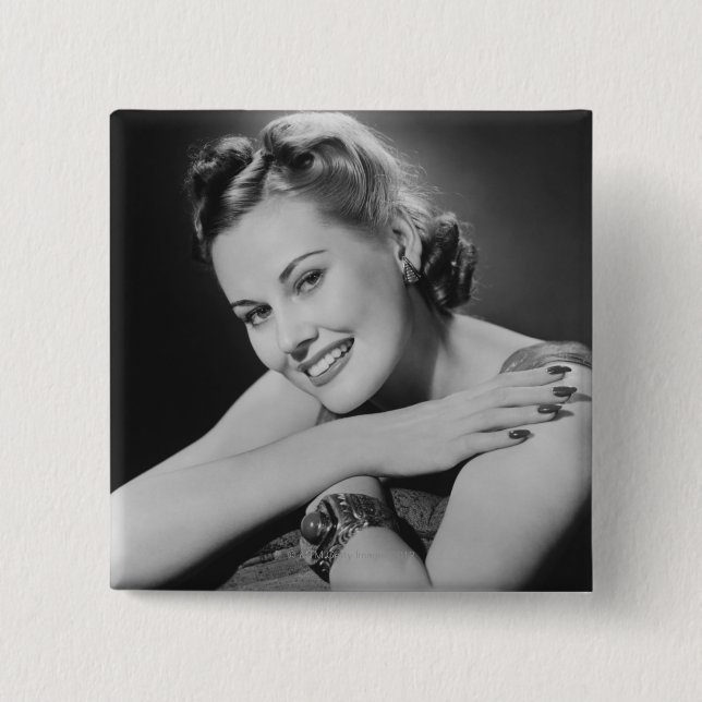Glamorous Woman Button (Front)