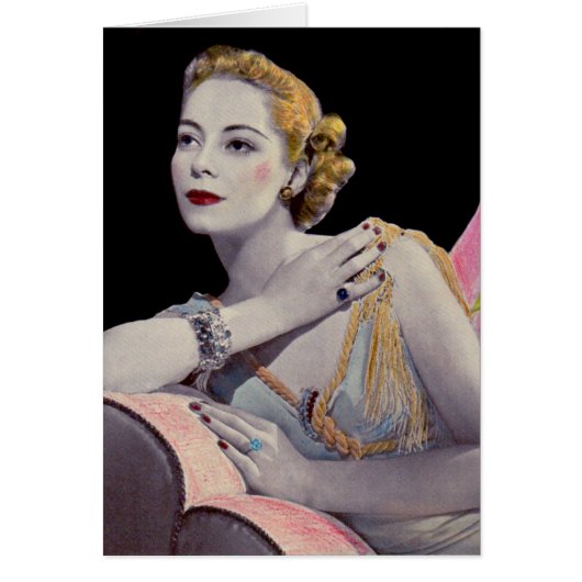 glamorous woman from 1937 cards (Front)