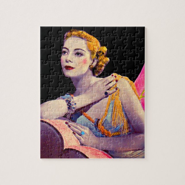 glamorous woman from 1937 jigsaw puzzle (Vertical)