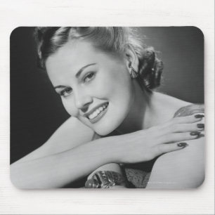 Glamorous Woman Mouse Pad