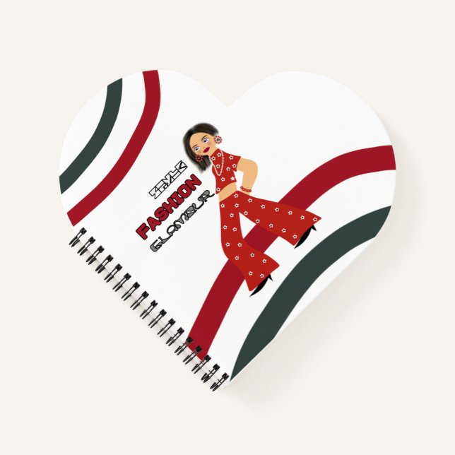 Glamorous woman notebook (Front)