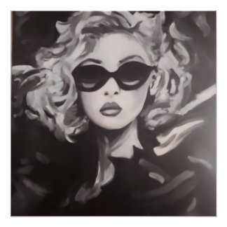 Glamorous Woman Portrait -Modern Art Poster