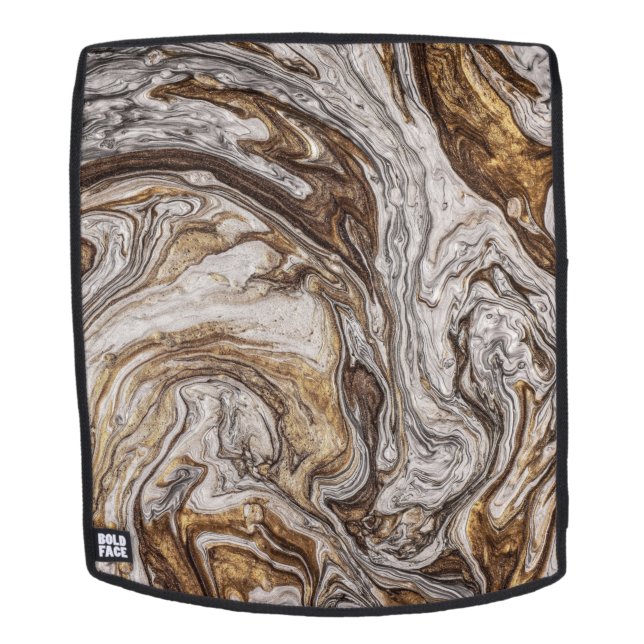 glamour 001 liquid brown colors backpack (Removable Face)