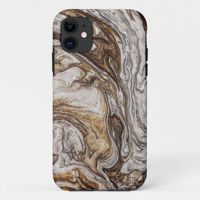 glamour 001 liquid brown colors Case-Mate iPhone case (Back)