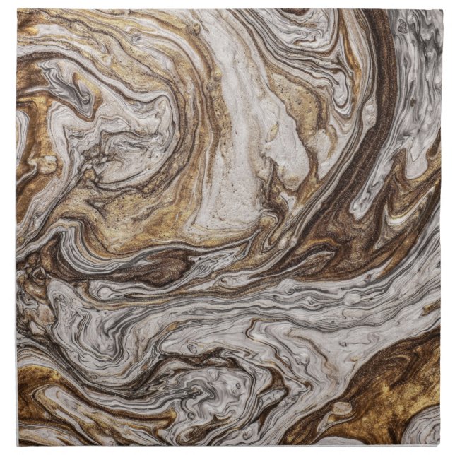 glamour 001 liquid brown colors cloth napkin (Front)