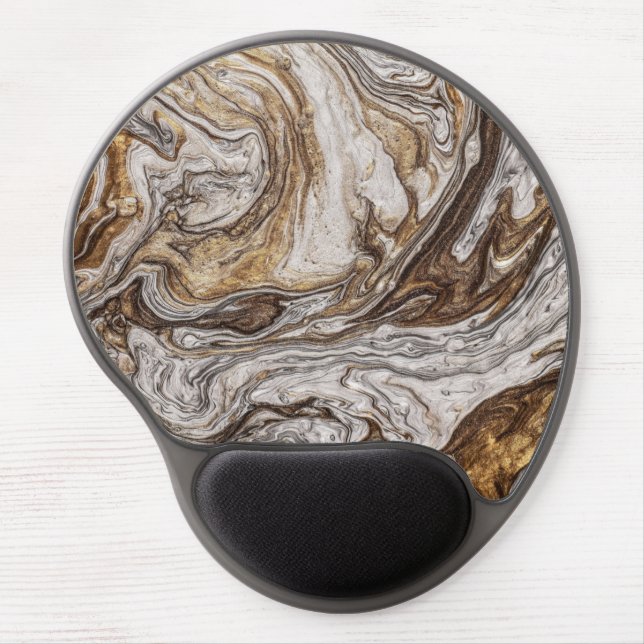 glamour 001 liquid brown colors gel mouse pad (Front)
