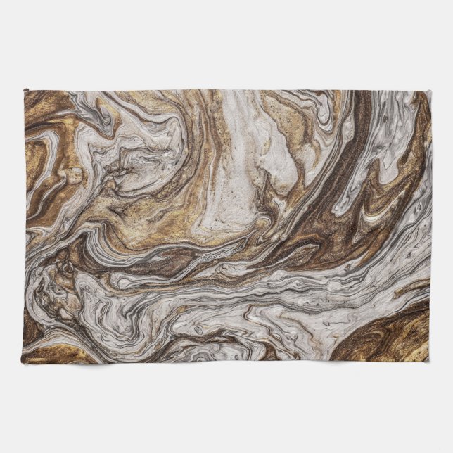 glamour 001 liquid brown colors kitchen towel (Horizontal)