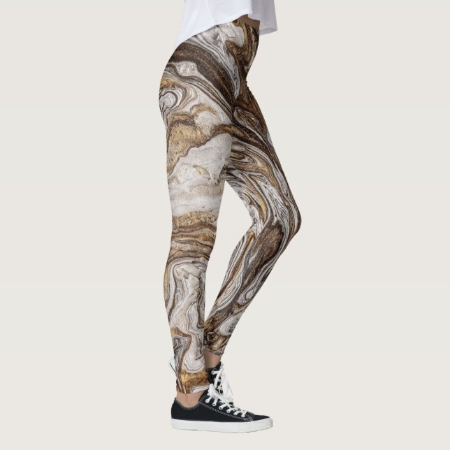 glamour 001 liquid brown colors leggings (Right)