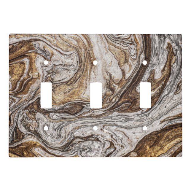 glamour 001 liquid brown colors light switch cover (Front)