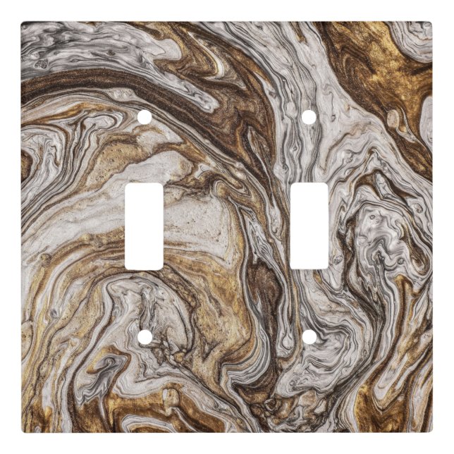 glamour 001 liquid brown colors light switch cover (Front)