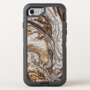 glamour 001 liquid brown colors OtterBox defender iPhone SE/8/7 case