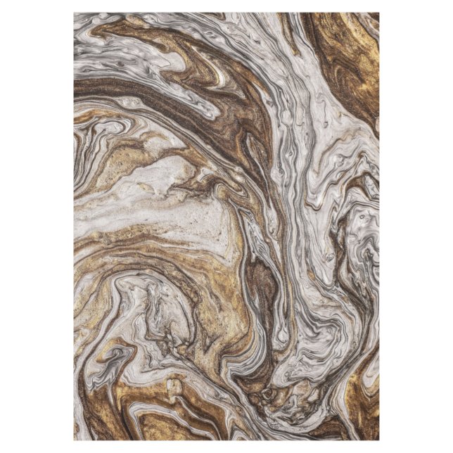 glamour 001 liquid brown colors tablecloth (Front)