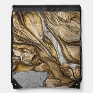 glamour 002 liquid brown colors drawstring bag