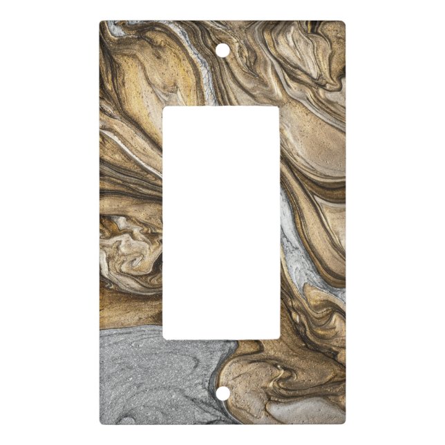 glamour 002 liquid brown colors light switch cover (Front)
