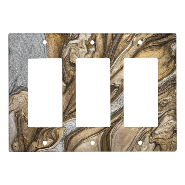 glamour 002 liquid brown colors light switch cover (Front)