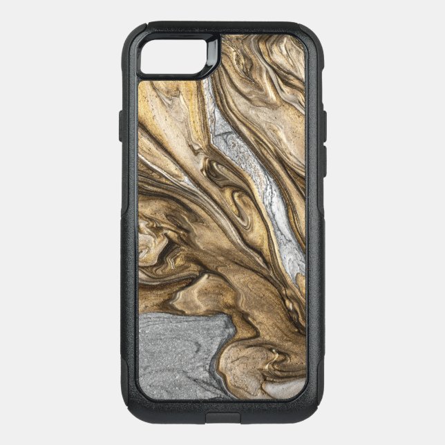 glamour 002 liquid brown colors otterbox iPhone case (Back)