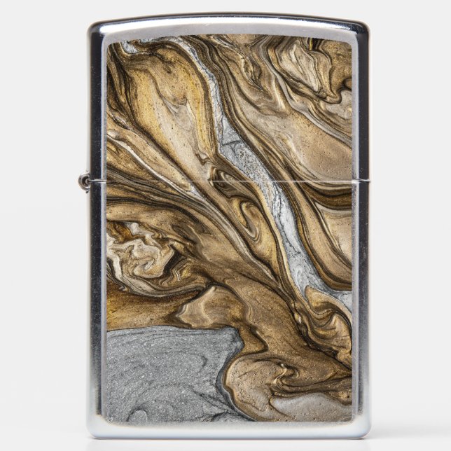 glamour 002 liquid brown colors zippo lighter (Front)