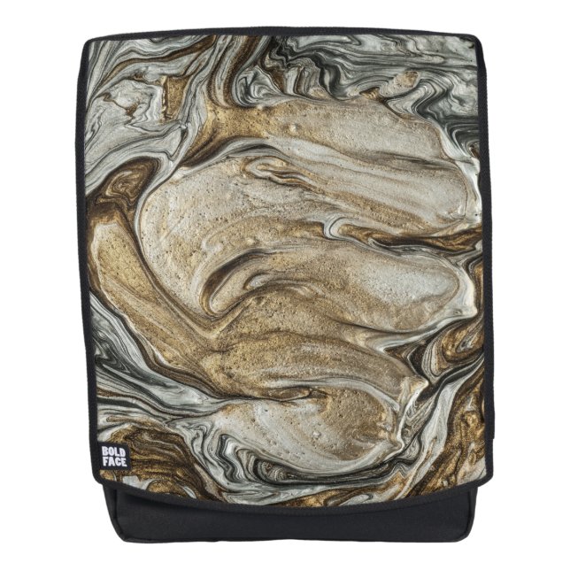 glamour 003 liquid brown colors backpack (Front)