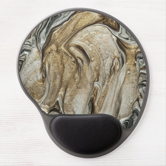 glamour 003 liquid brown colors gel mouse pad (Front)