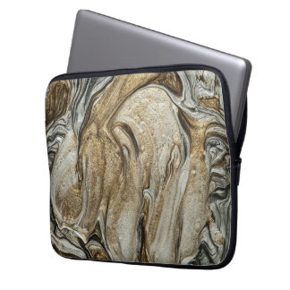 glamour 003 liquid brown colors laptop sleeve