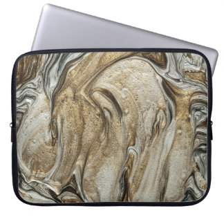glamour 003 liquid brown colors laptop sleeve