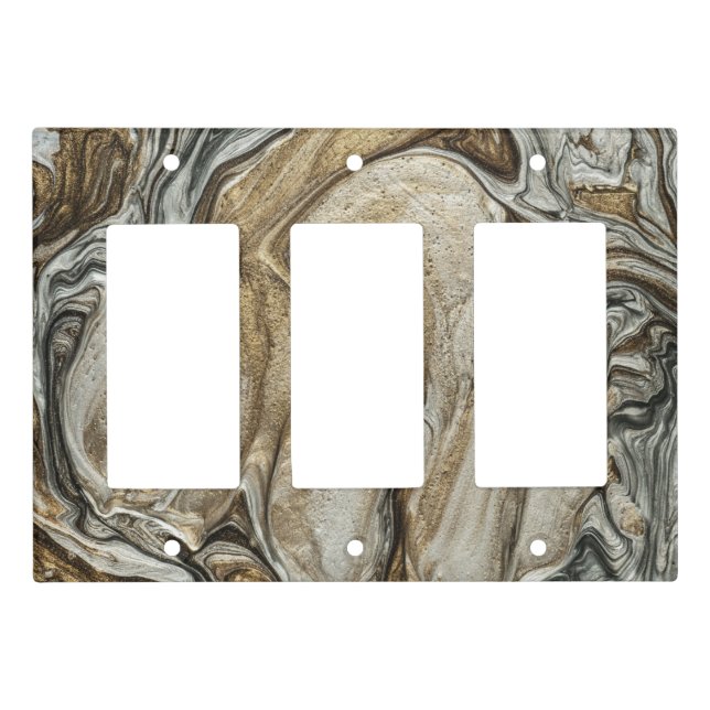 glamour 003 liquid brown colors light switch cover (Front)