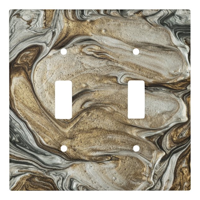 glamour 003 liquid brown colors light switch cover (Front)