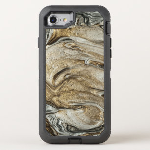 glamour 003 liquid brown colors OtterBox defender iPhone SE/8/7 case