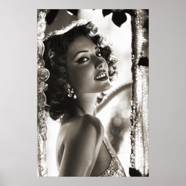 Glamour Art Deco Fashion elegance woman Photo  Poster (Front)