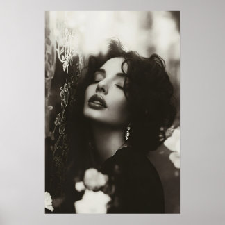 Glamour Art Deco Fashion elegance woman Photo  Poster