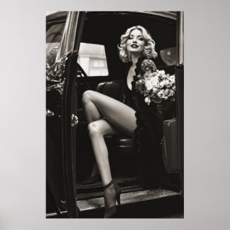 Glamour Art Deco Fashion elegance woman Photo  Poster