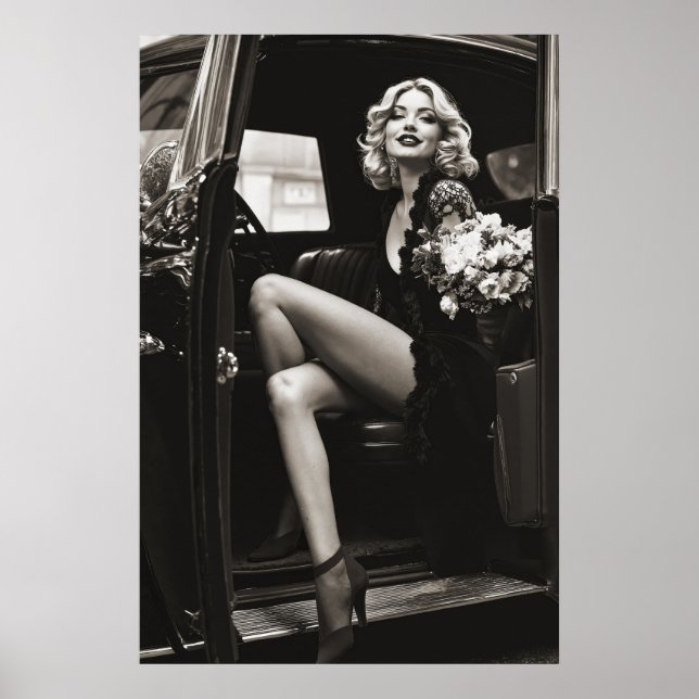 Glamour Art Deco Fashion elegance woman Photo  Poster (Front)