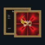 Glamour Ball Invitation Elegant Red  Black Gold<br><div class="desc">Glamour Ball Invitation Elegant Red  Black Gold  Add your own Text  dinner party Ball dance  Birthday Party Party simple,  clean,  design,  Birthday Party Adult  Corporate</div>