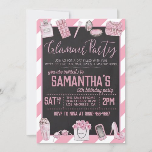 Glamour Birthday Party Invitation