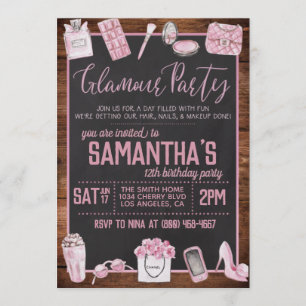 Glamour Birthday Party Invitation