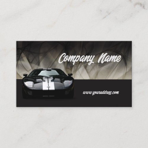 Glamour Black Sports Car Business Card