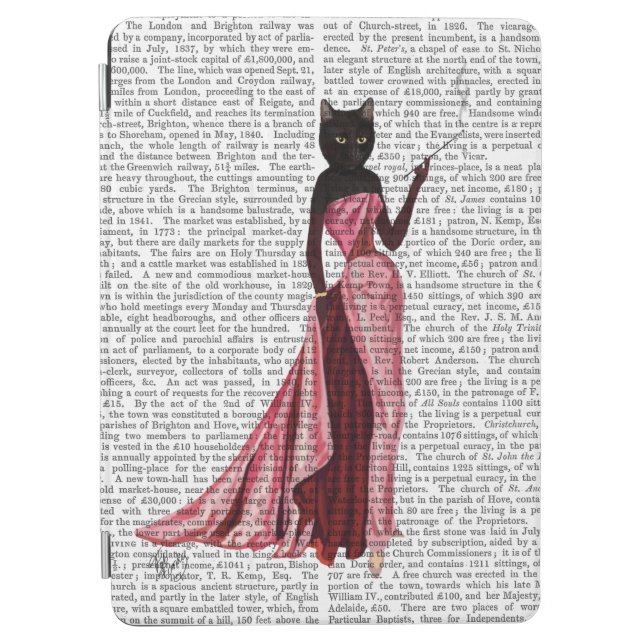 Glamour Cat in Pink 2 iPad Air Cover (Front)