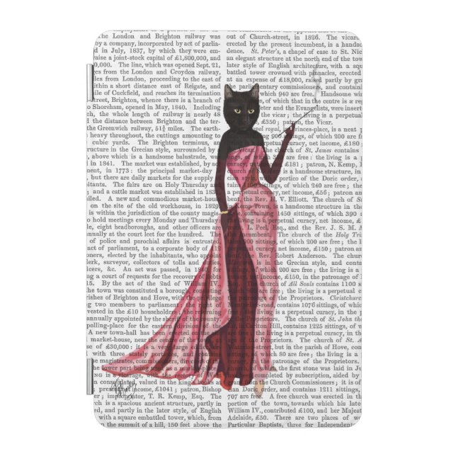 Glamour Cat in Pink 2 iPad Mini Cover (Front)
