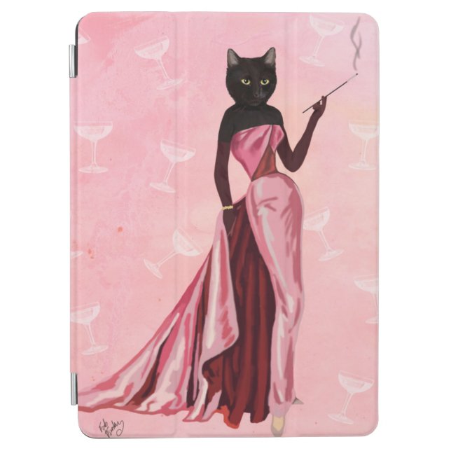 Glamour Cat in Pink iPad Air Cover (Front)