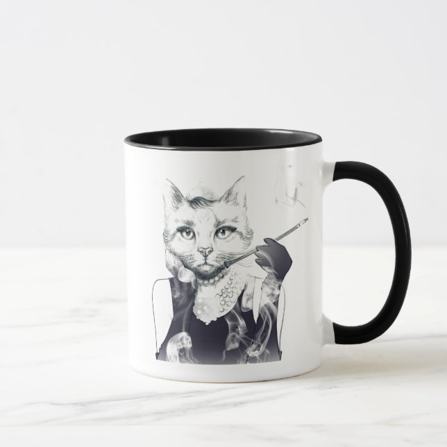 Glamour Cat Mug (Right)