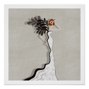 Glamour Couture Glam Fashion Art Poster