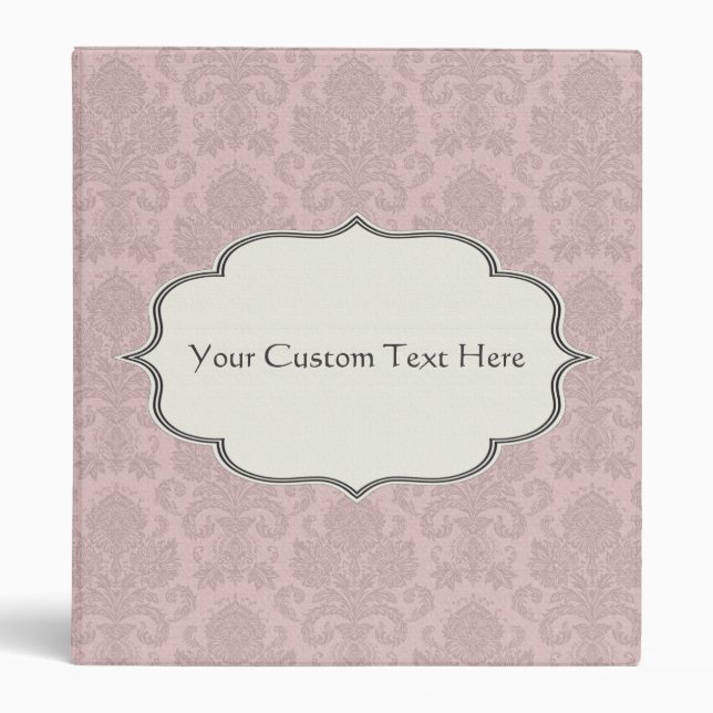 Glamour Damask Avery Binder (Front)