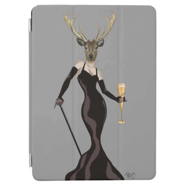 Glamour Deer in Black 2 iPad Air Cover (Front)