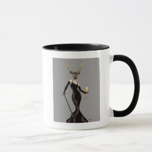 Glamour Deer in Black 2 Mug