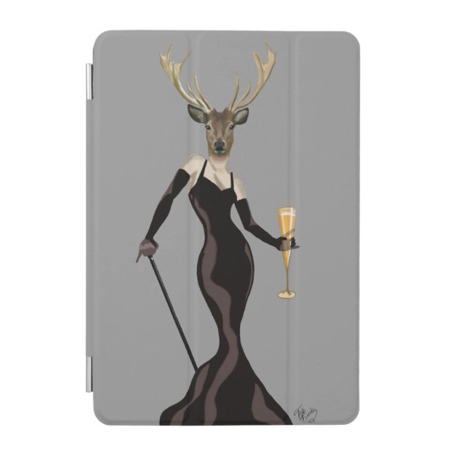 Glamour Deer in Black 3 iPad Mini Cover (Front)