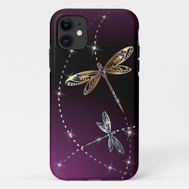Glamour Diamond Butterfly Case-Mate iPhone Case (Back)