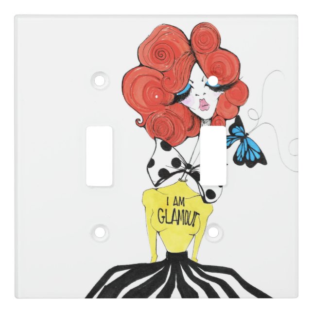 GLAMOUR Double LightSwitch Cover (Front)